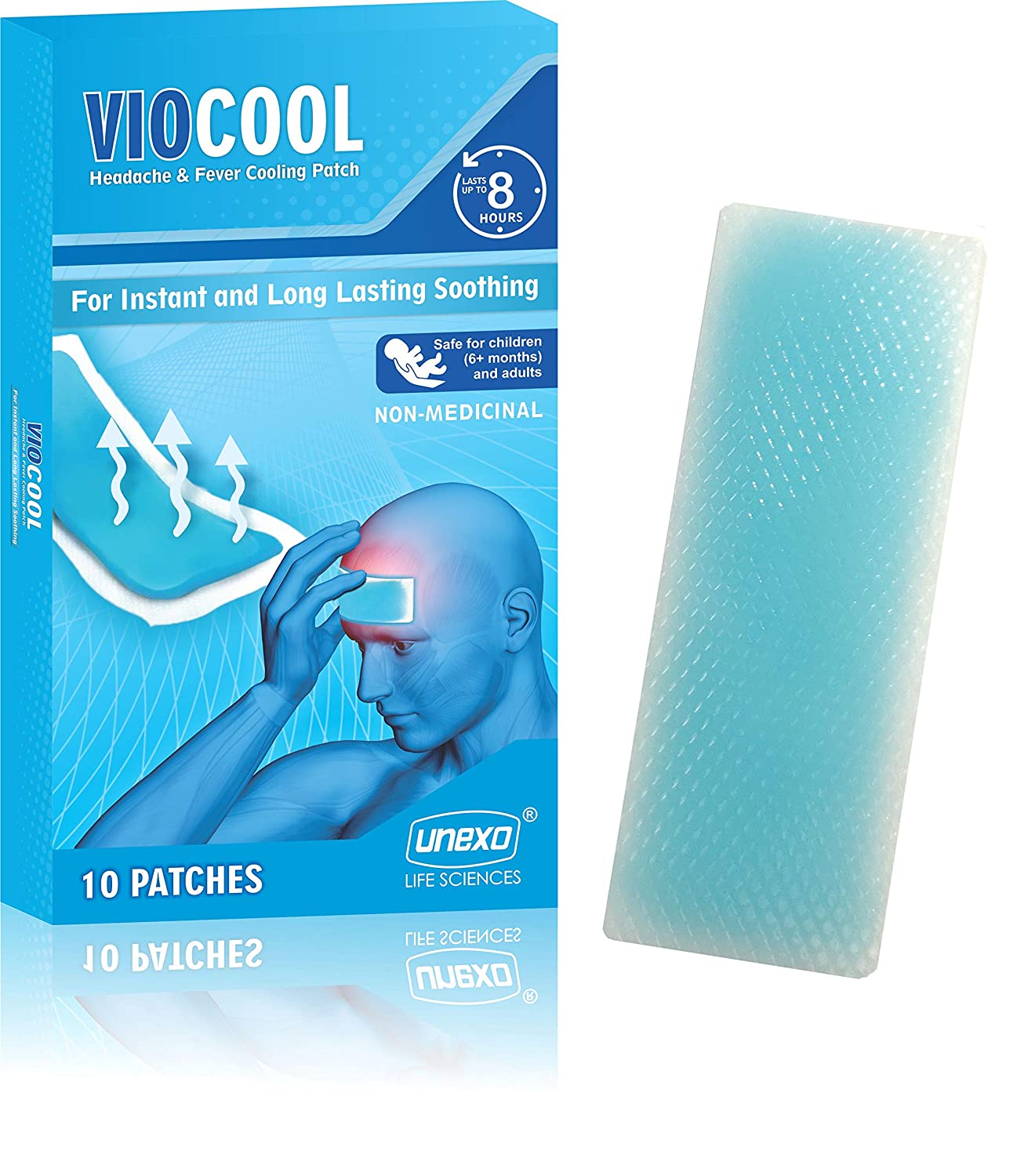 Headache and Fever Cooling Patch Viocool DrSafeHands